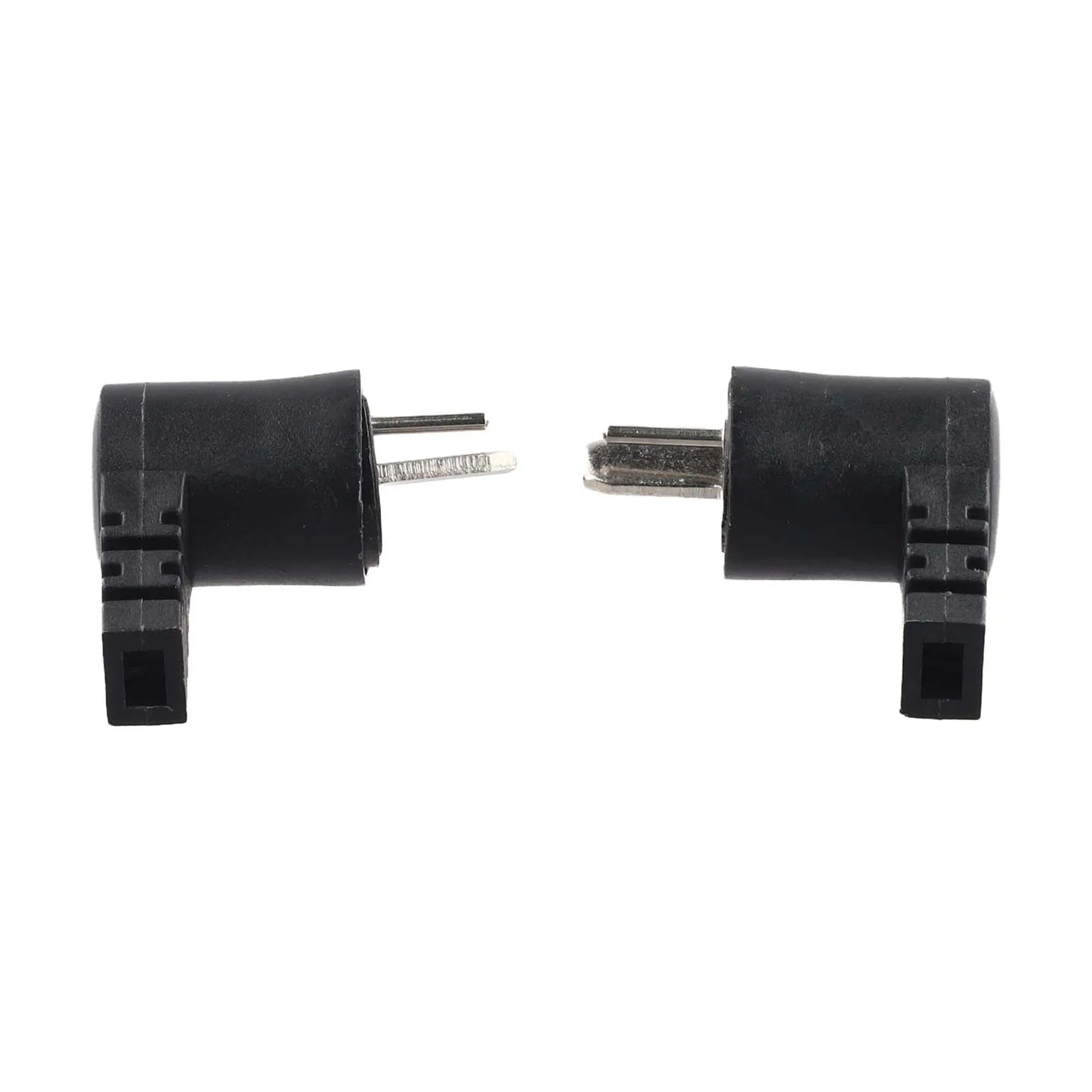 2 Pieces 2 Pin DIN Right Angle Speaker Cable Connectors for Loudspeaker Applications with Screw Terminal Design