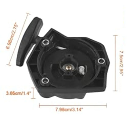Landscaping Maintenance Black Recoil Starter Pull Start Assembly OE Part A051003310 ABS Handle Nylon Pull Rope