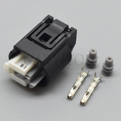 2 Hole Automotive Waterproof Connector Small Current Socket for Car Wire Harness 1718555-1 1-968790-2