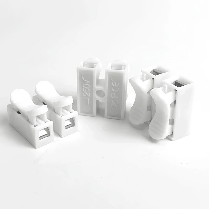 CH2 CH3 Quick Push Wire Connector 2Pin 3Pin Spring Loaded Terminal Block Flame Retardant Electrical Connector for Wiring