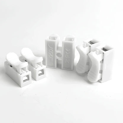 CH2 CH3 Quick Push Wire Connector 2Pin 3Pin Spring Loaded Terminal Block Flame Retardant Electrical Connector for Wiring