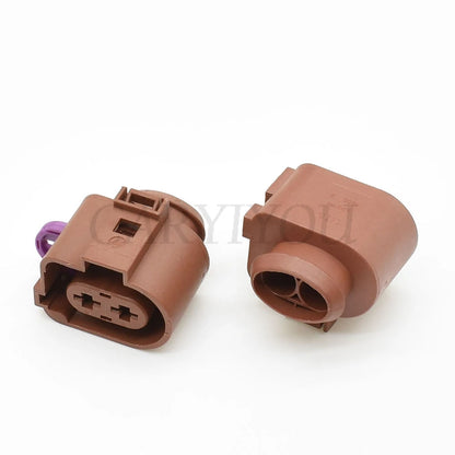 2-Pin 6.3mm Sealed Automotive Connector — Cooling Fan Socket 3B0973852A / 3B0973752A for VW