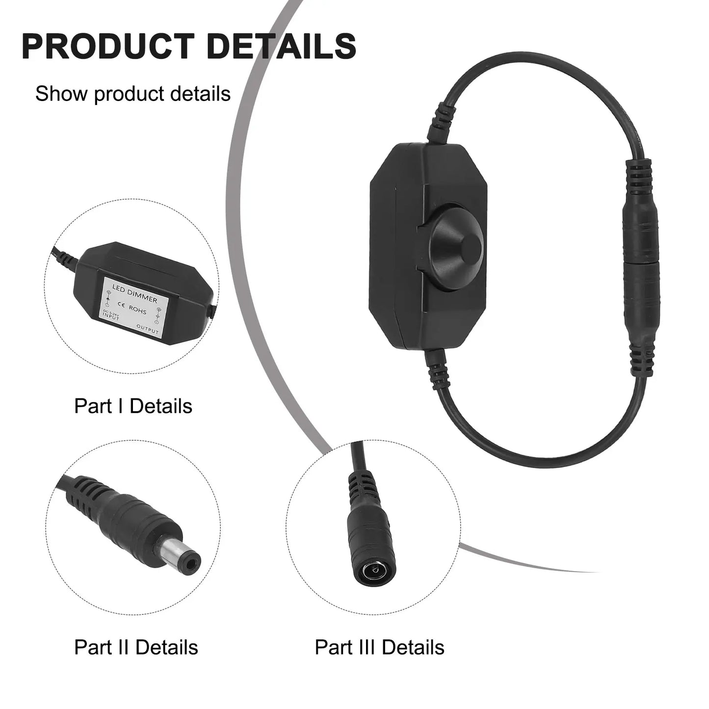 Electrical Switches Lamp Switch Brightness Dimmer Rotary Lamp Switch For Adjustable Brightness Light Modulator