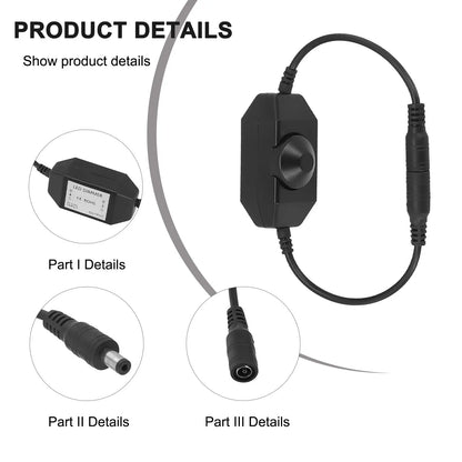 Electrical Switches Lamp Switch Brightness Dimmer Rotary Lamp Switch For Adjustable Brightness Light Modulator