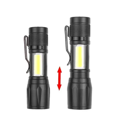 Ultra Bright Rechargeable LED Flashlight Zoomable High Lumens