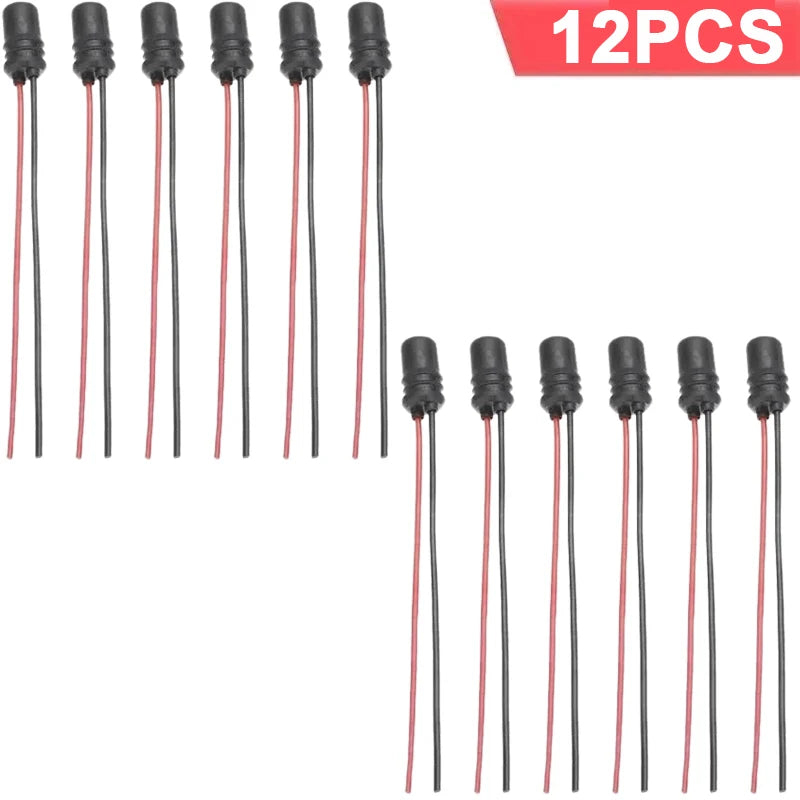 T10 W5W Dashboard Light Bulb Socket Rubber Lamp Holder Connector 16/1PCS