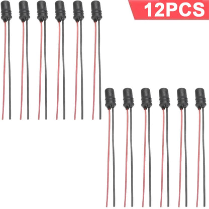 T10 W5W Dashboard Light Bulb Socket Rubber Lamp Holder Connector 16/1PCS
