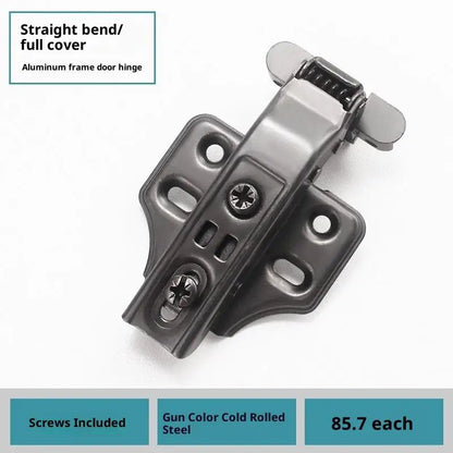 New 1PCS Aluminum Frame Glass Door Hinge, Bathroom, Kitchen, Wine Cupboard, Shoe Cabinet, Wardrobe, Bookcase Display, Furniture