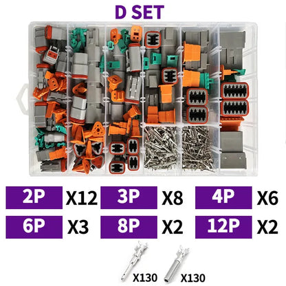 Deutsch DT Series Waterproof Connector Kit with Pins DT06-2/3/4/6S DT04-2/3/4/6P