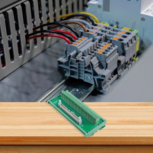 64 Pin Connector Terminal Block Connector Green Color IDC 64P Connector Terminal Block Adapter For Mitsubishi PLC