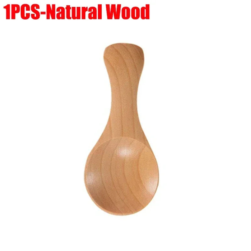 Small Wooden Spoon Tea Honey Coffee Condiment Mini Spoon 10/1PCS