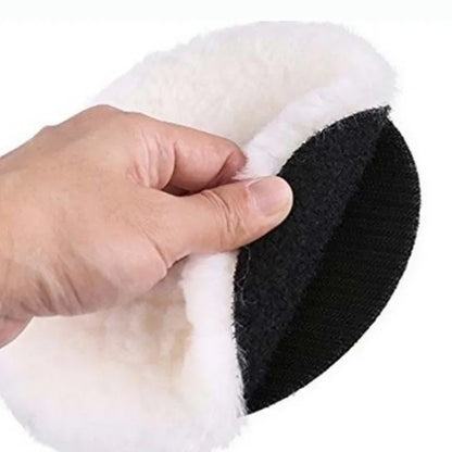 Car Polish Pads 3/7inch Soft Wool Polishing Disc Tools for Machine Waxing Polisher Car Body Polishing Discs Cleaning Accessories