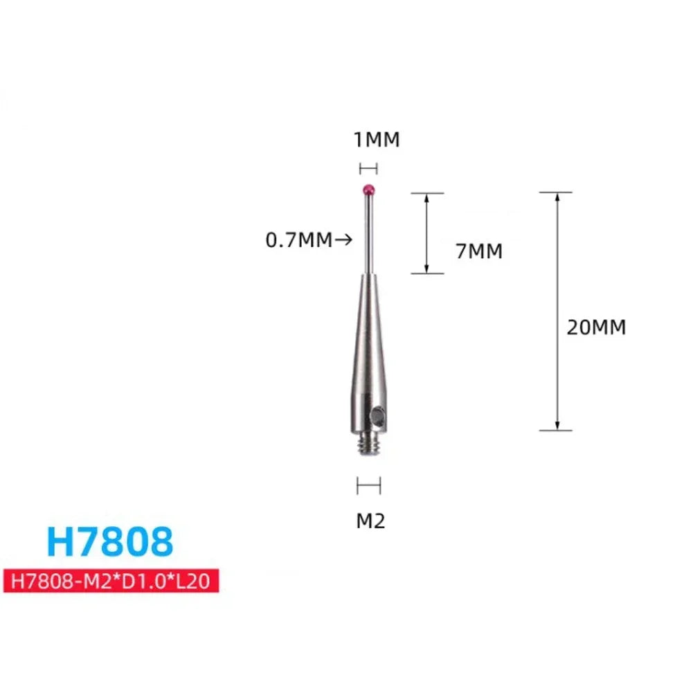 M2 Ball Cmm Stylus Thread CNC Measuring Probe Stylus Point Contact H7805/H1345/H7806/H0033/H7808/H8663/H0034/H0035 CMM Probe