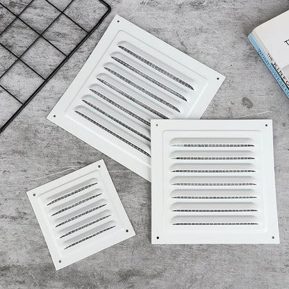 100-250mm Aluminum Alloy Air Vent Grille Square Vent Cover Exhaust Net