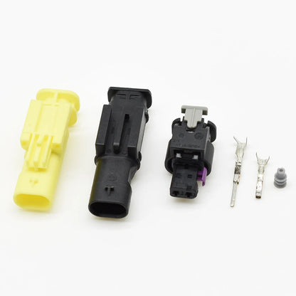 2 Pin Male and Female Urea Sensor Fuel Nozzle Plug Connector for Volkswagen Audi Compatible with 1-1703498-1 1-1924067-4