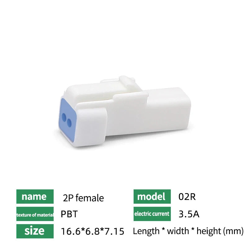 Automotive Connectors JST02R-JWPF-VSLE 2/3/4/6/8 Pin Waterproof Connectors Male and Female Butt Plugs