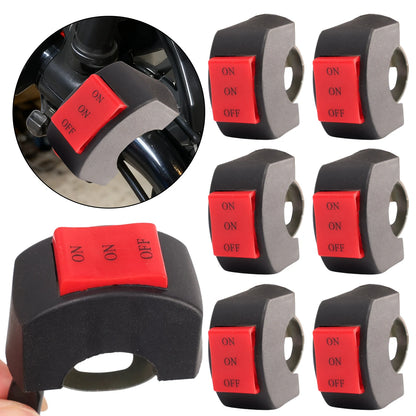 LED Headlight Switch – Far & Near Beam Motorcycle Handlebar Switch Button for Driving Light Control (2/1pcs)