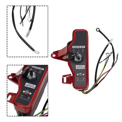 Engines Generator Pump Ignition Switch 168F/170F 188F/190F 20.5 X 7 Cm/8.07 \\\\\\\"x 2.76\\\\\\\" Iron Red+black Brand New