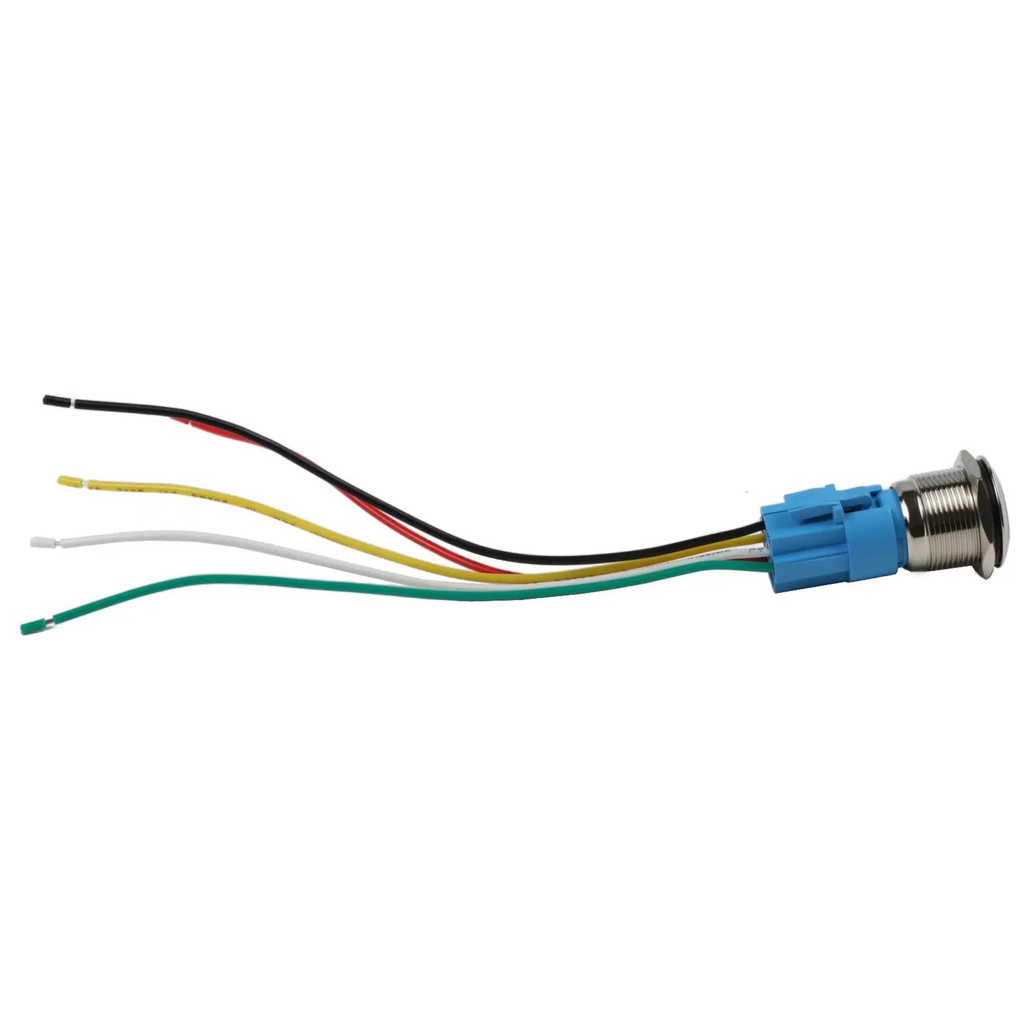 Control Systems Yellow Light Momentary Button Switch 12-24V Momentary Push Button Compact Push Button IP66 Push Button