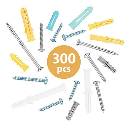 300pcs M5 M6 M8 Self Tapping Expansion Screw High Strength Self-tapping Screws Kit Wall Anchors And Screws For Drywall Tools