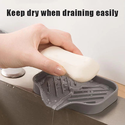 New Faucet Mat Kitchen Sink Tray, Soap Dispenser Sponge Drain Pad, Sink Splash Drying Mat, Countertop Storage Soap Tray