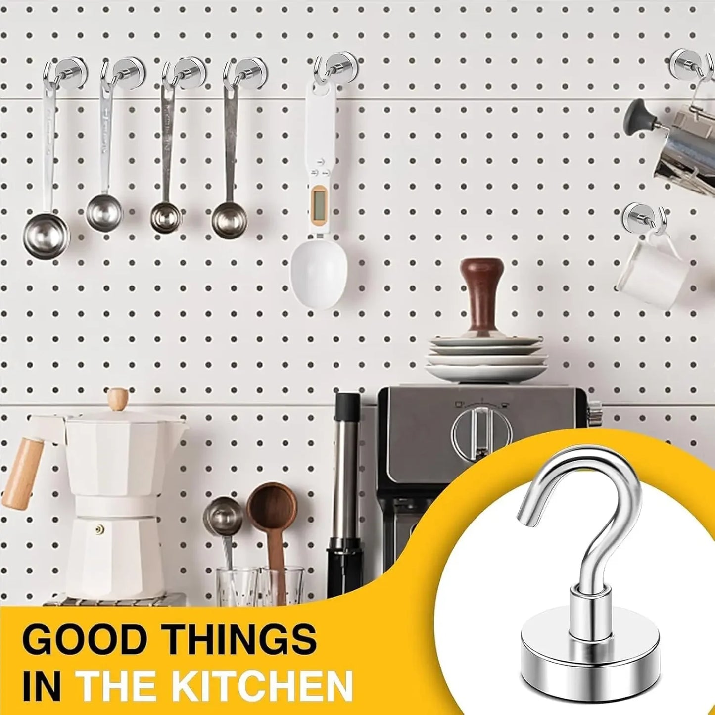 50/1PCS Strong Magnetic Hook Multi-Purpose Storage Hooks Home Kitchen Bar Storage Hooks Key Storage Hooks Home Bathroom Hangers