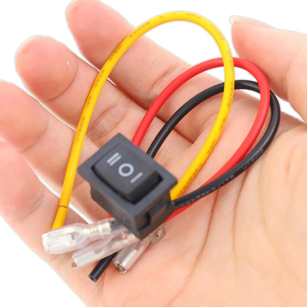 Mini Round Rocker Switch SPDT 3-Pin 12V AC/DC – Car Marine Boat 20mm Panel