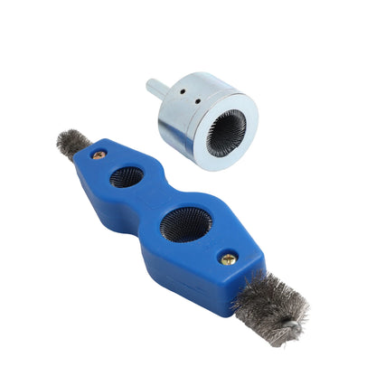 4-in-1 Battery Brush Copper Pipe Cleaner Welding Preparation High Torque Resistance Interchangeable Brush Heads For Copper Pipes