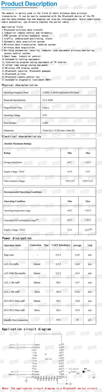 BT-06 RF Wireless Bluetooth Transceiver Module RS232/TTL to UART Adapter for Arduino HC-06