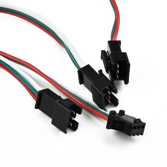 Wire Connector 2/3/5 Pin Male And Female Connector PVC Outside+ Tinned Copper Inside With Cable Light 10cm Connector Black