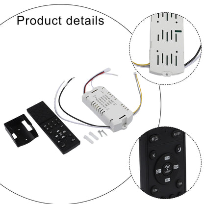 Remote Control With Timer Timer Ceiling Fan Remote 100-265V Inverter Controller Receiver Power 20-40W Versatile Compatibility
