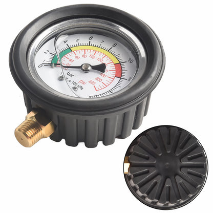 0–220psi Car Tire Air Pressure Gauge for Inflator Pump, Tire Repair Tool with 11mm & 13mm Thread Diameter