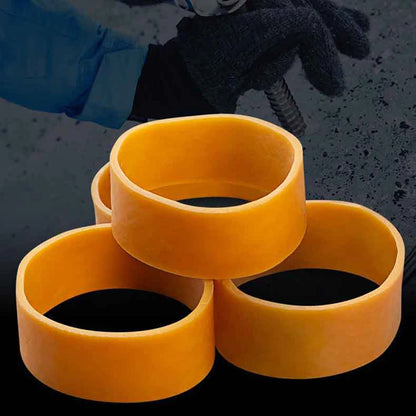 Yellow Rubber Bands 7×2cm High-Elastic Latex Rings | Office Stationery | 10 / 20PCS