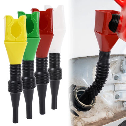 1/5pcs Car Telescopic Fuel Funnel Universal Motorbike Engine Oil Petrol Filter Transfer Funnel Tool Foldable Portable Funnel