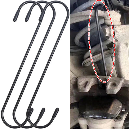Car Brake Caliper Hooks Auto Brake Caliper Hangers Hooks with Rubber Tips Universal Tools for Brake Bearing Axle Suspension Work