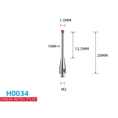 M2 Ball Cmm Stylus Thread CNC Measuring Probe Stylus Point Contact H7805/H1345/H7806/H0033/H7808/H8663/H0034/H0035 CMM Probe