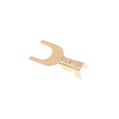 50pcs U-Shaped Brass Grounding Lug Fork Terminal Connector