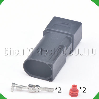 2 Pin Ignition Coil Waterproof Connector Wire Harness Plug Automotive