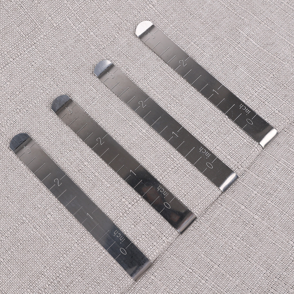 10/1PCS Hemming Clips Stainless Steel Sewing Clip Stainless Steel Ruler for DIY Sewing&Stitching Pinning Marking Quilting Ruler