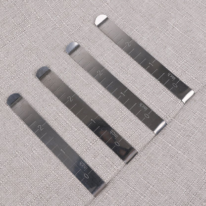10/1PCS Hemming Clips Stainless Steel Sewing Clip Stainless Steel Ruler for DIY Sewing&Stitching Pinning Marking Quilting Ruler