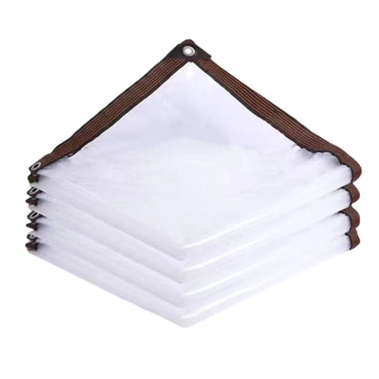 Transparent Waterproof Tarpaulin Clear Tarp PE Film Garden Patio Enclosure Wind And Cold Protection Plant Cover With Grommets