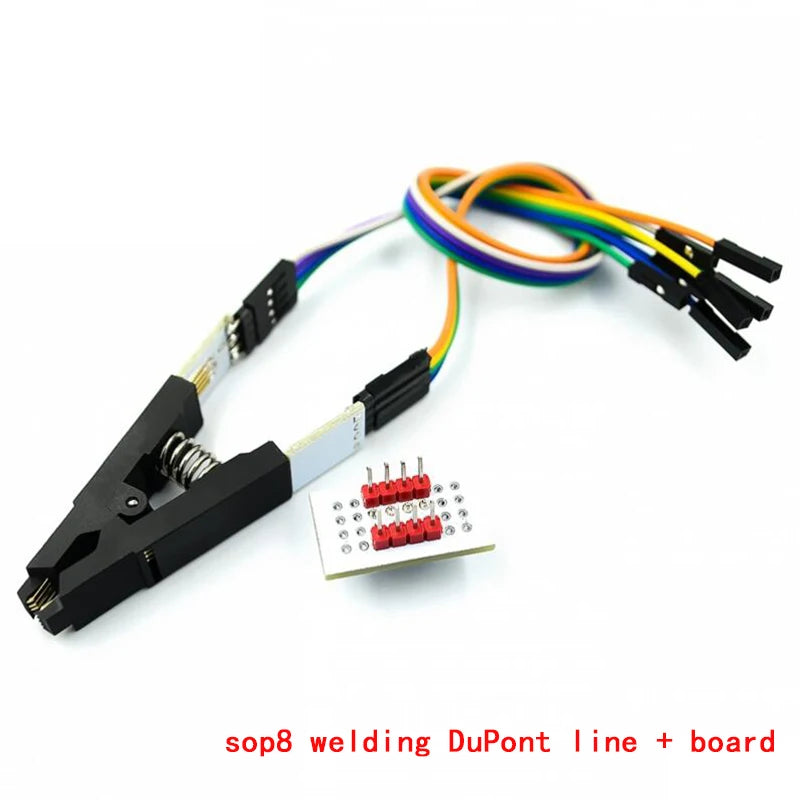 SOP8 Programmer Test Clip 8-Pin Universal BIOS IC Adapter Socket for Chip Programming