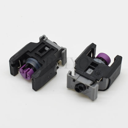 2 Pin Automotive Diesel Common Rail Injector Nozzle Plug Connector with Terminals Compatible with 13816706