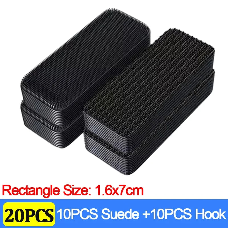 100/2pcs Carpet Fixing Stickers Double Faced High Adhesive Car Carpet Fixed Patches Home Floor Foot Mats Anti Skid Grip Tapes