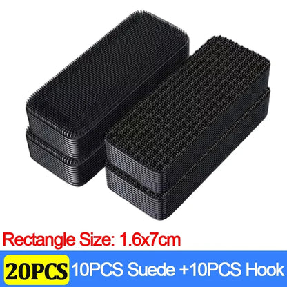 100/2pcs Carpet Fixing Stickers Double Faced High Adhesive Car Carpet Fixed Patches Home Floor Foot Mats Anti Skid Grip Tapes