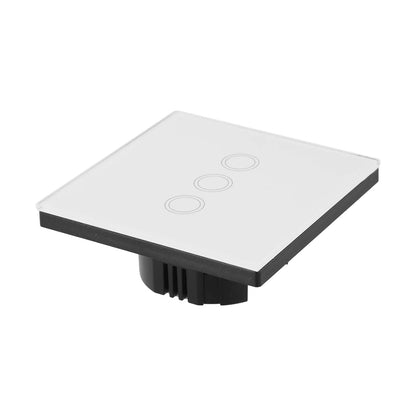 Contemporary 3 Gang Touch Light Switch Engineered to Work Seamlessly With All Your Lighting Fixtures in Any Location