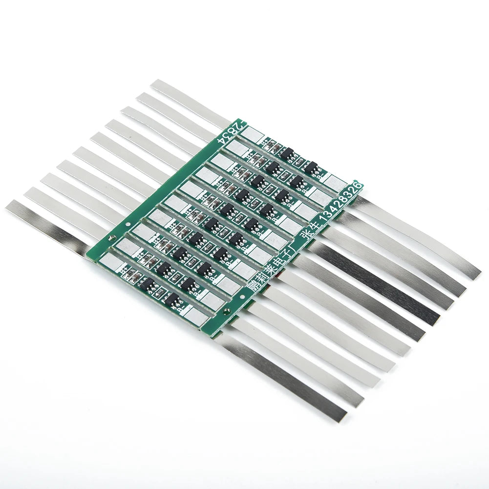 3A Protection Board Kit for 3.7V 18650 Li-ion Battery with Solder Tabs JB 28×3mm, Over-Discharge Protection 4.275±0.025V