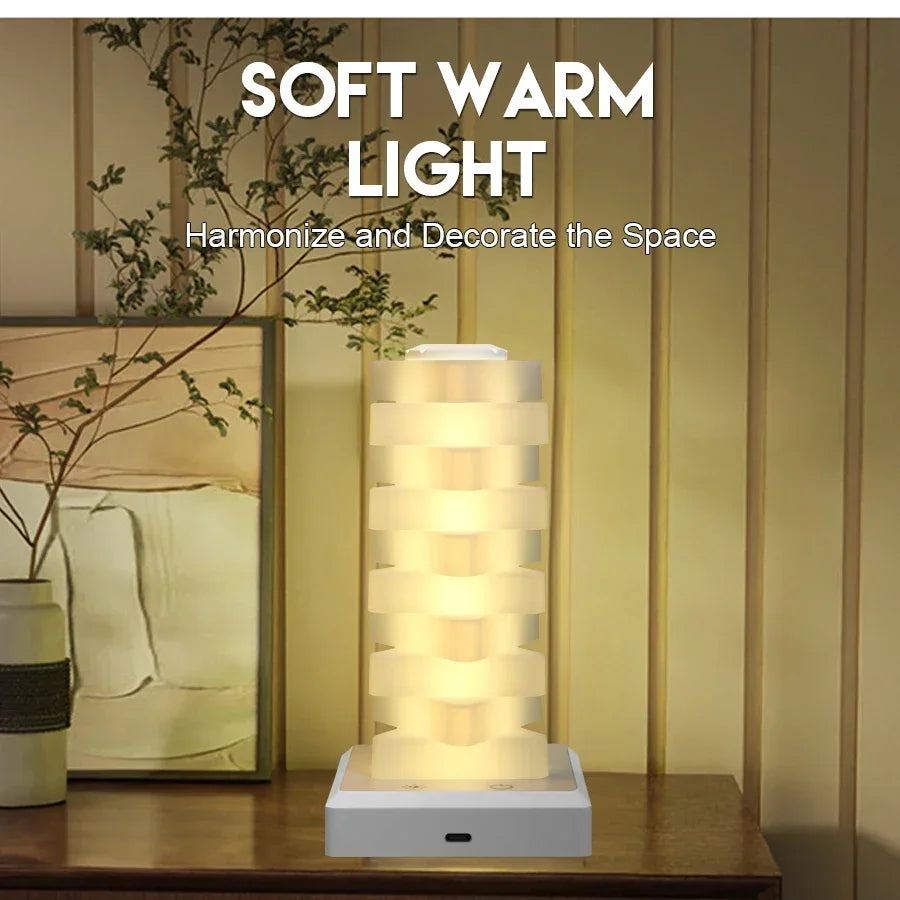 RGB 16 Color Charging Night Light Dazzling Bedroom Bedside Atmosphere Light Decor LED Light DIY Assembly Creative Gift Desk Lamp