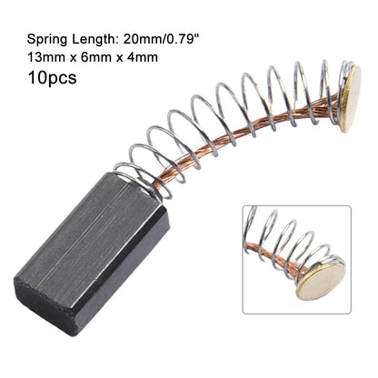 Carbon Brushes Kit 13×6×4mm for Electric Motors, High-Quality Replacement for Power Tool Accessories