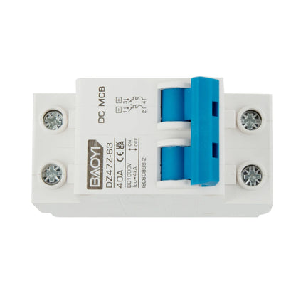 DC Miniature Circuit Breaker 2 Pole 1000V 32 Amp Isolator DC Disconnect Switch Thermomagnetic 10 A-63A 1.42 X 2.95 X 3.15 Inches